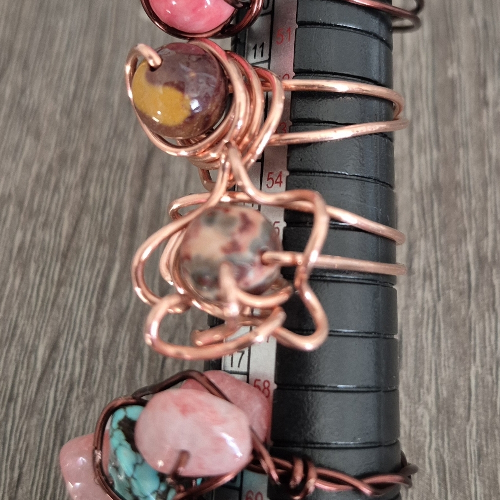 Handcrafted Copper/Vintage Copper Rings Set!